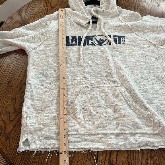 Oversized Hippy Boho Hangout Festival 2018 Gray Hoodie-Size Large - Picture 5 of 7